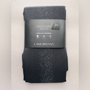 Lane Bryant black Smoothing Tights with small diamond like rhinestones
